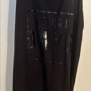 Women's Black 'No Bad Days' Muscle Tee